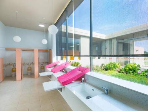 Het kinder sanitair bij Camping l´Àmfora