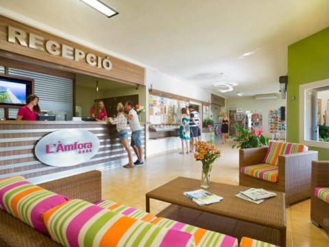 De receptie bij Camping l´Amfora